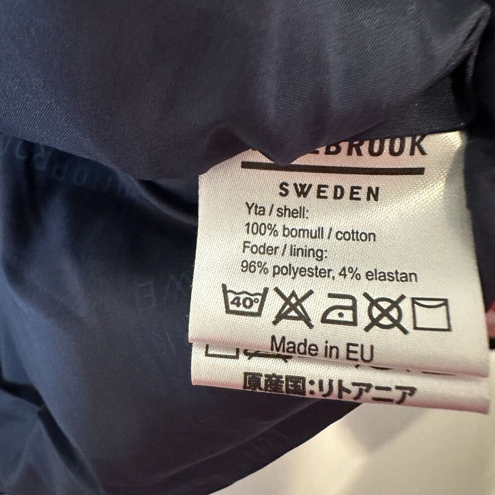 Holebrook Sweden Full Zip Jacket Women S Navy Blue Pink Hooded Zip Pockets - Picture 8 of 9
